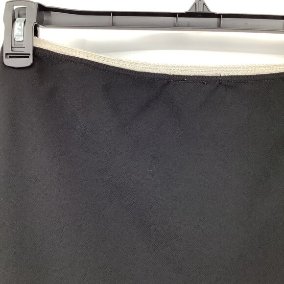 Vintage Lipslide Black Slip Skirt L Large Lace Detail Lined Academia Grunge - Picture 4 of 9